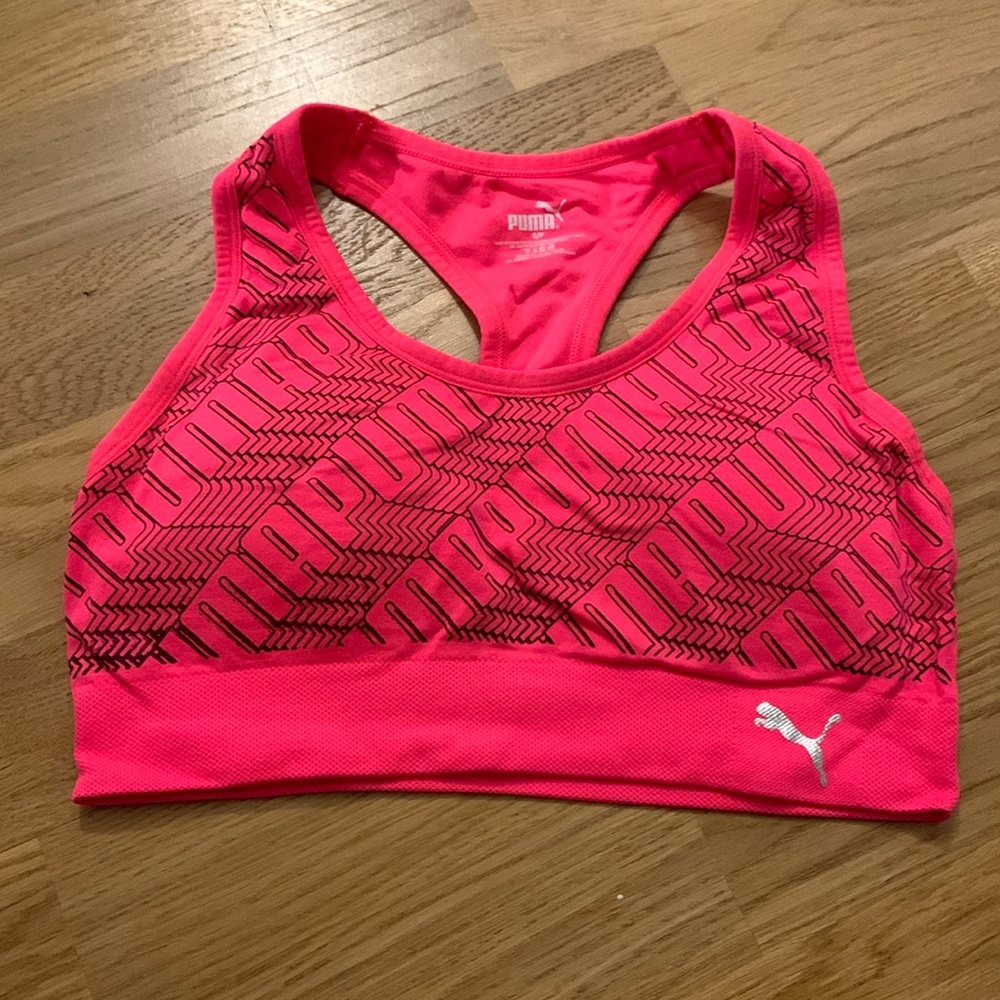 Puma hot pink sports bra -S